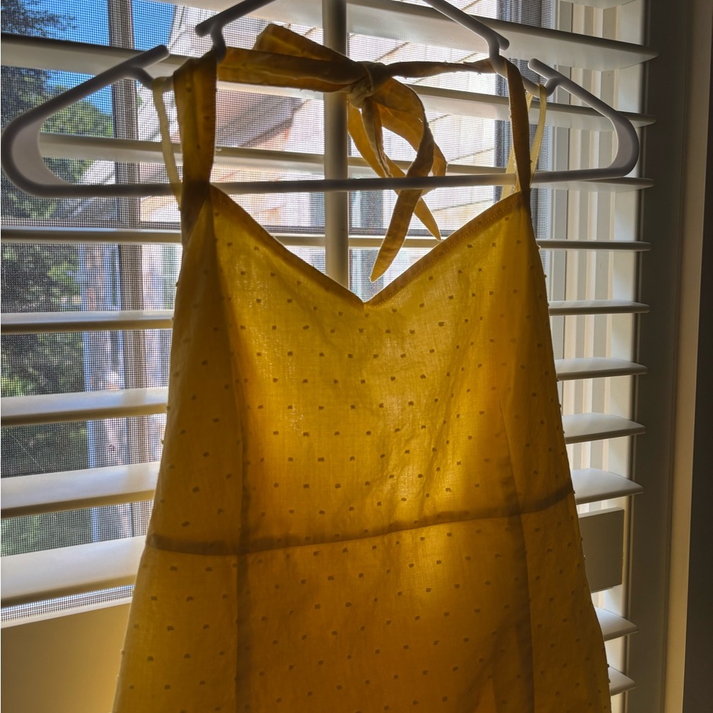 Vintage Yellow Polka Dot Sundress